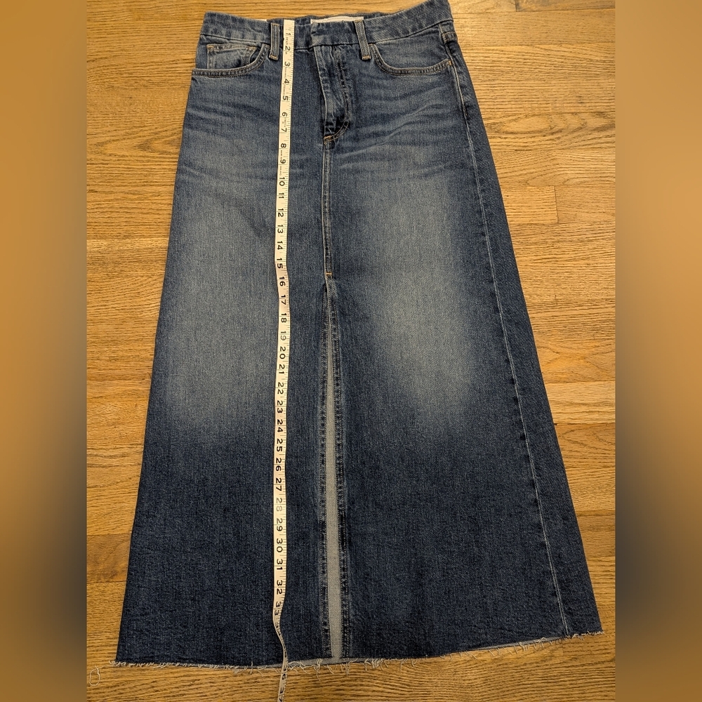 Frank & Eileen DonnybrookDenim Maxi Skirt Sz 27 EUC - Picture 5 of 12